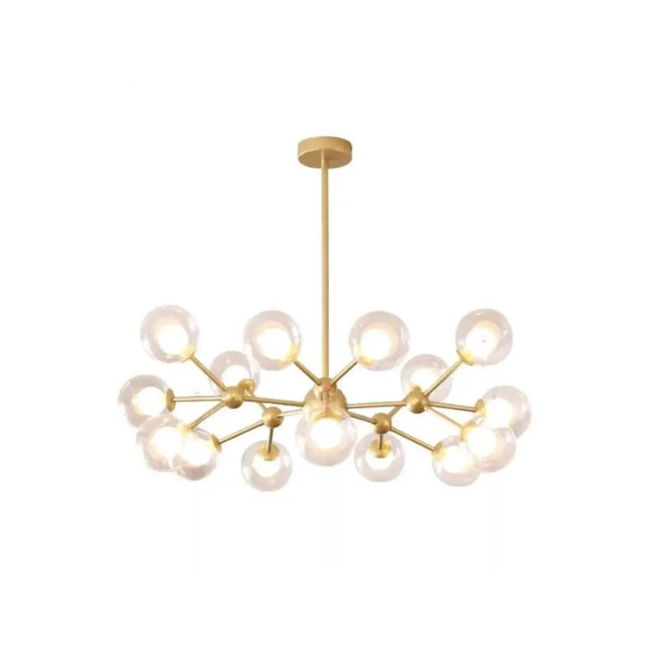 Modern Glass Globes LED Chandelier with Sputnik Design Image - 5