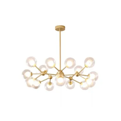 Modern Glass Globes LED Chandelier with Sputnik Design Image - 5