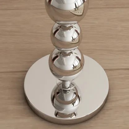 Decorative Modern Stacked Ball Floor Lamp with Fabric Shade Image - 14