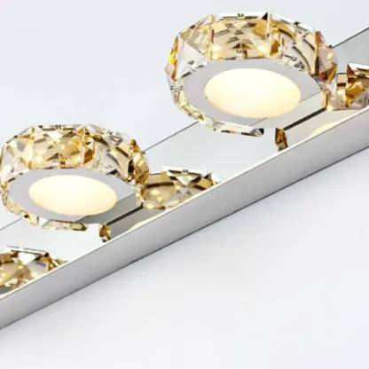 Modern Wall Vanity Mirror Lights with Geometrical Crystal Image - 14