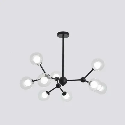 Modern Glass Globes LED Chandelier with Sputnik Design Image - 6