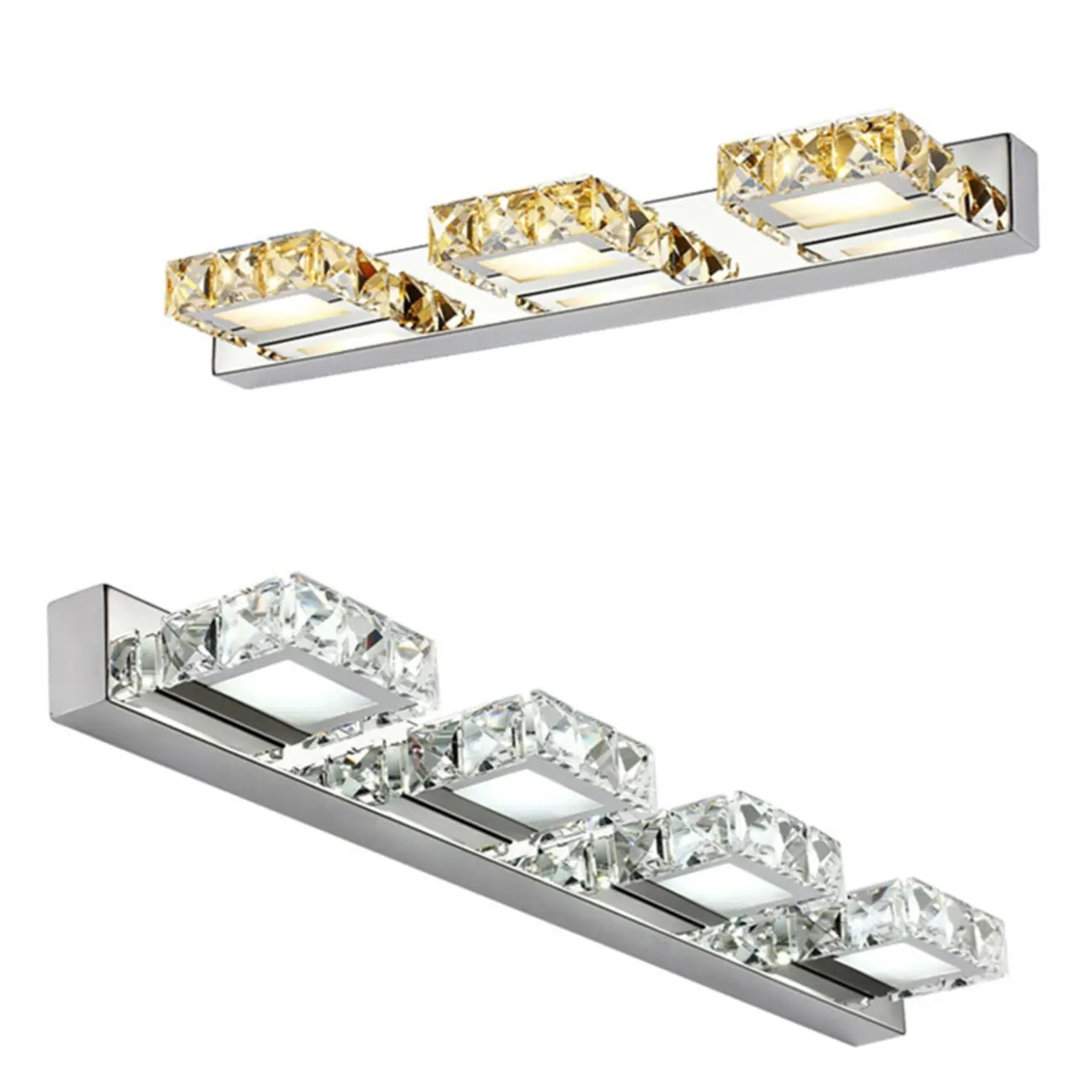 Modern Wall Vanity Mirror Lights with Geometrical Crystal Image - 15 | homeyfad