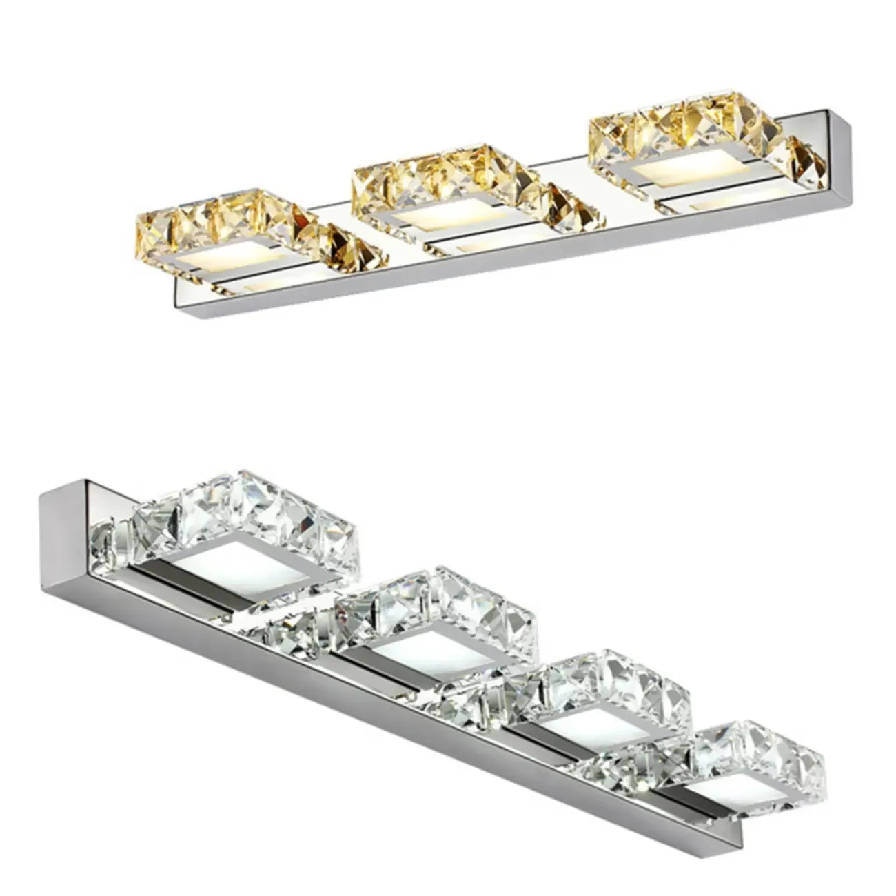 Modern Wall Vanity Mirror Lights with Geometrical Crystal Image - 15