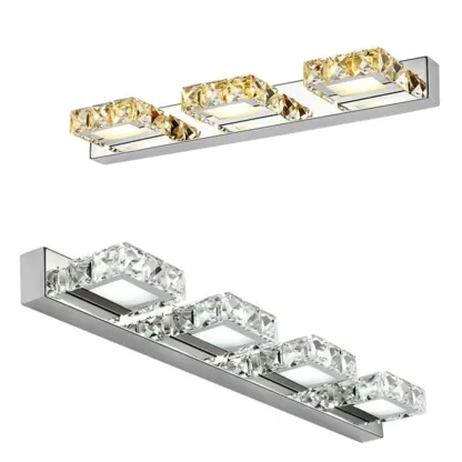 Modern Wall Vanity Mirror Lights with Geometrical Crystal Image - 15