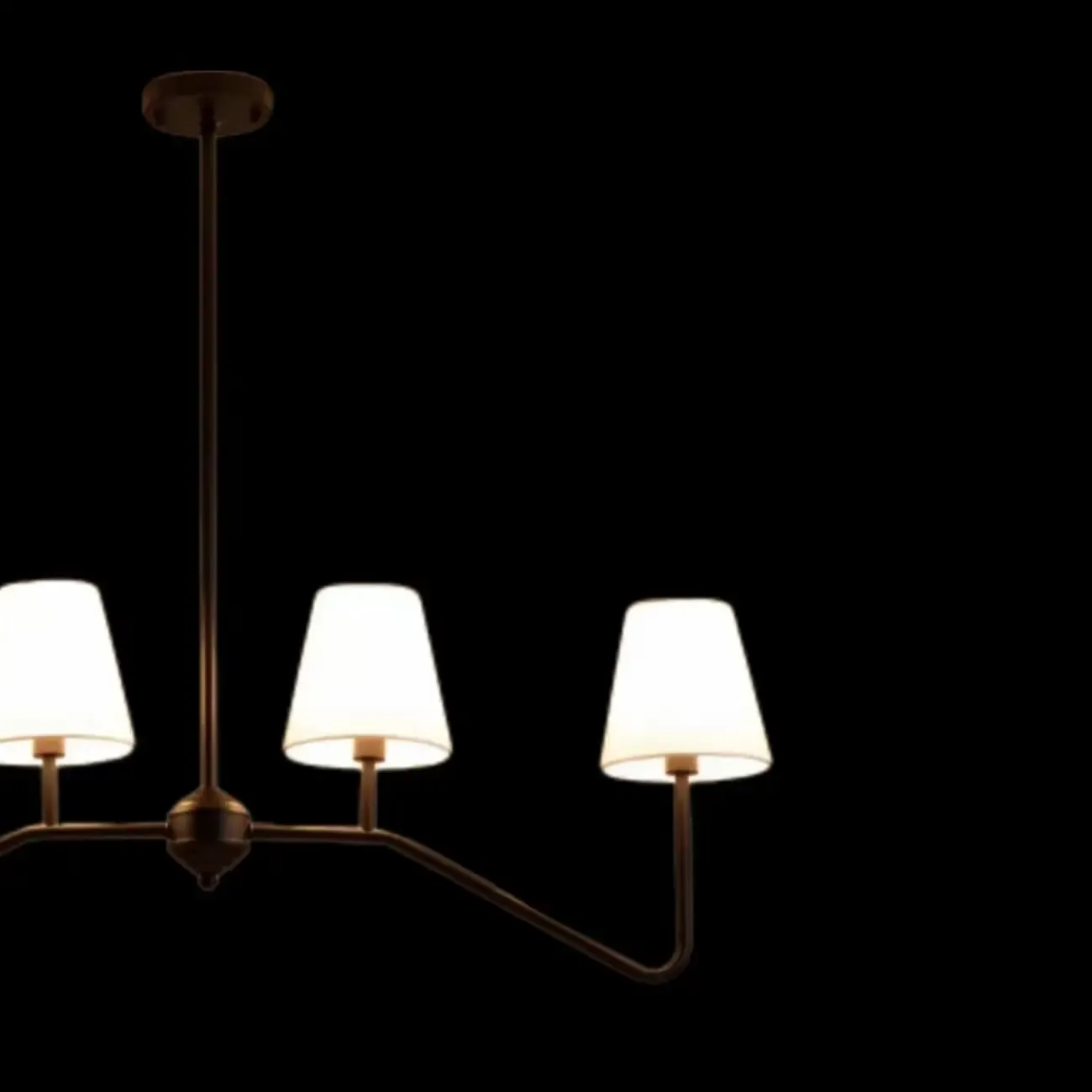 Black Metal Island Pendant Light with 4 Lights in Fabric Cylinder Shape Image - 7