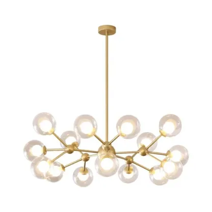 Modern Glass Globes LED Chandelier with Sputnik Design Image - 8