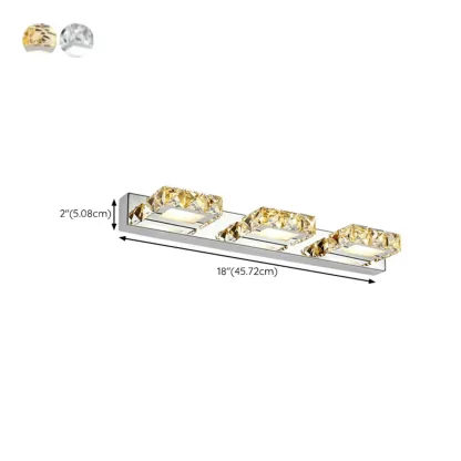 Modern Wall Vanity Mirror Lights with Geometrical Crystal Image - 17