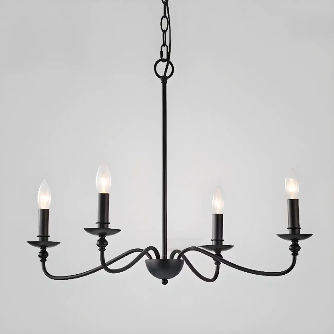 Vintage metal Candelabra Chandelier with adaptive height  Image - 13 | homeyfad