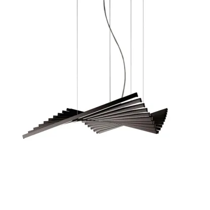 Geometric Linear Island Light with Remote Control Stepless Dimming Image - 5