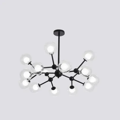 Modern Glass Globes LED Chandelier with Sputnik Design Image - 14