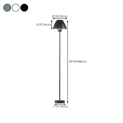 Minimalist Adjustable Floor Lamp with Shade for Living Room #size