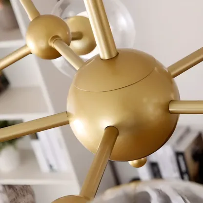 Modern Glass Globes LED Chandelier with Sputnik Design Image - 15