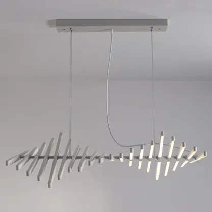 Geometric Linear Island Light with Remote Control Stepless Dimming Image - 11