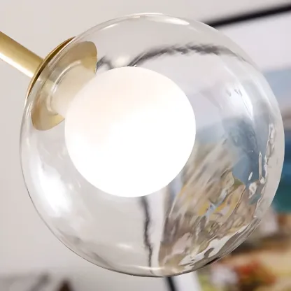 Modern Glass Globes LED Chandelier with Sputnik Design Image - 16