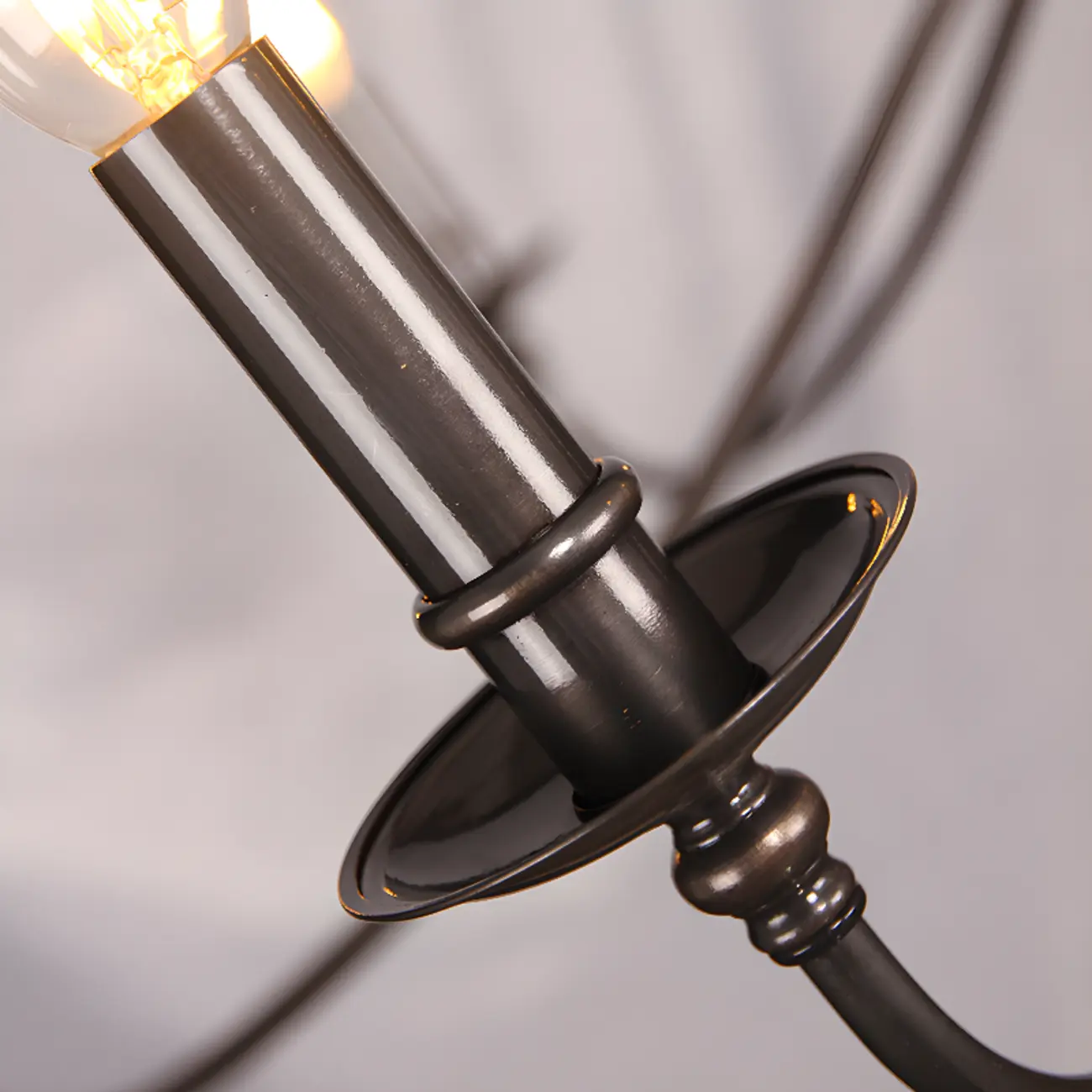 Vintage metal Candelabra Chandelier with adaptive height  Image - 19 | homeyfad