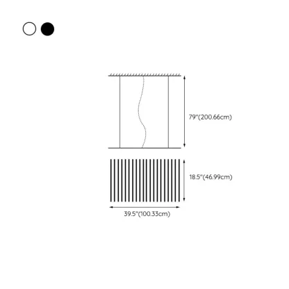 Geometric Linear Island Light with Remote Control Stepless Dimming Image - 15