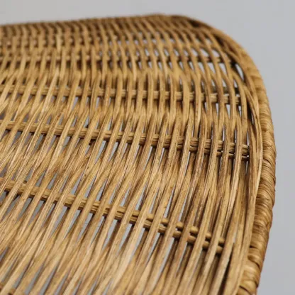 Southeast Asian Rattan Cone Pendant Light for Living Room Image - 10