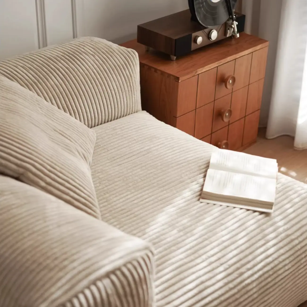 Scandinavian Living Room Reclining Sofa Chaise Lounge Loveseat with Pillow Image - 5 | homeyfad