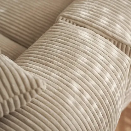 Scandinavian Living Room Reclining Sofa Chaise Lounge Loveseat with Pillow Image - 9