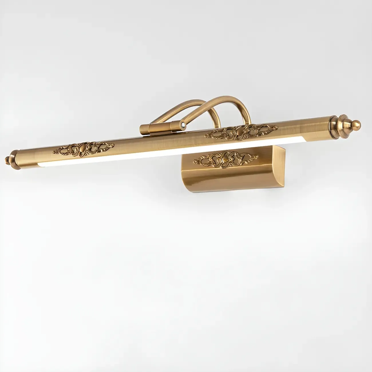 Gold Geometric LED Bathroom Vanity Mirror Lights Image - 2