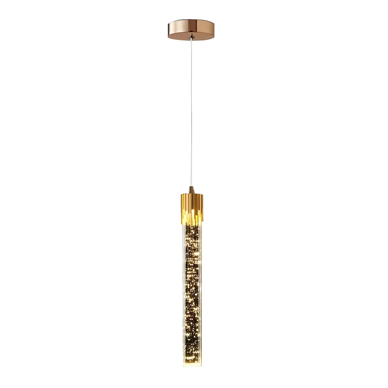 Modern Gold Glass Pendant Light for Dining Room Image - 5 | homeyfad