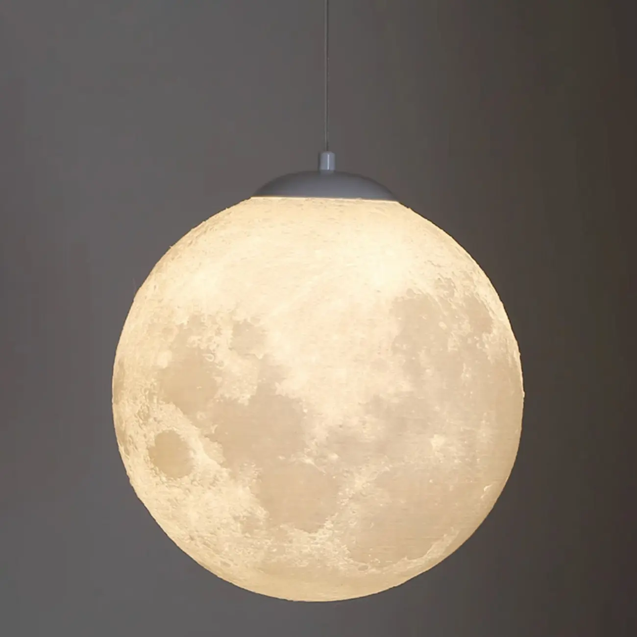 Dimmable 3D Moon Pendant Light for Modern Bedside Decor Image - 14 | homeyfad