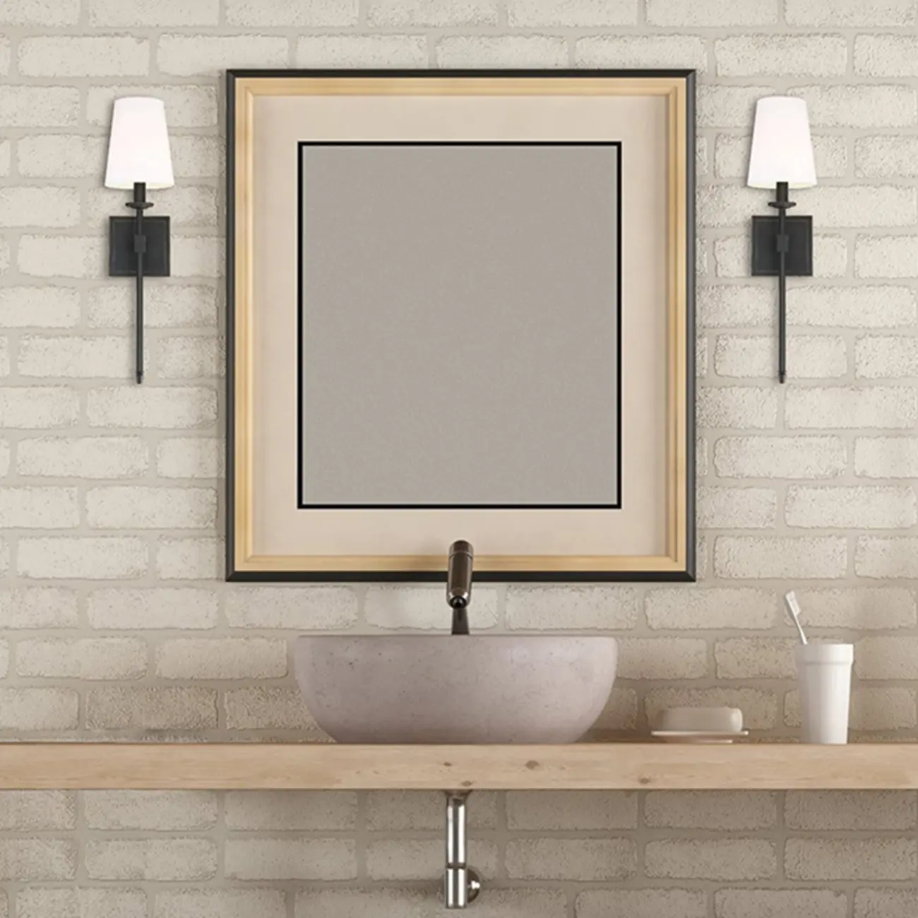 Cylinder Modern Bathroom Vanity Wall Lamps with Shade Image - 4 | homeyfad