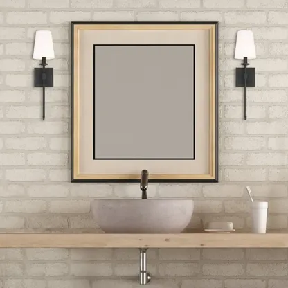 Cylinder Modern Bathroom Vanity Wall Lamps with Shade Image - 4