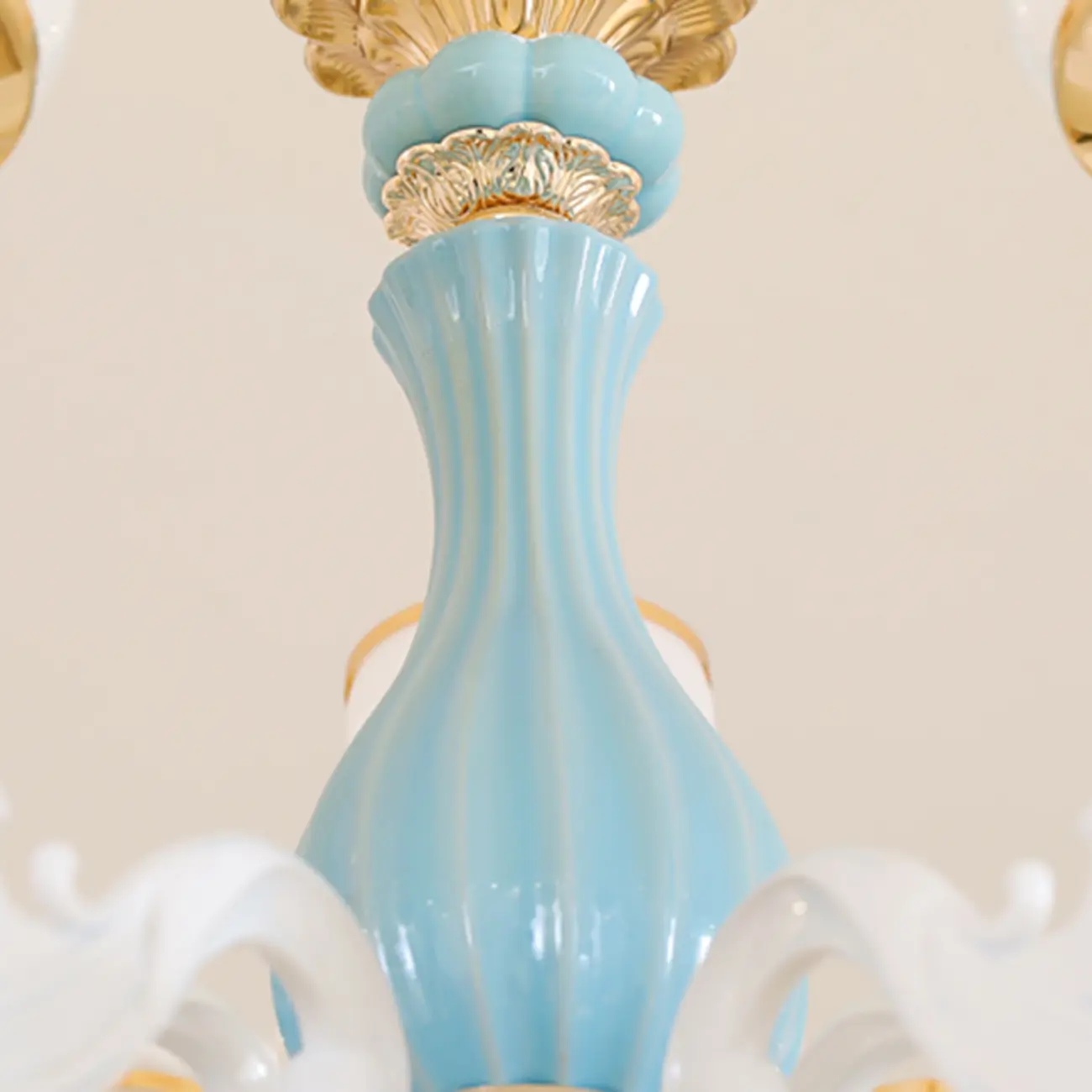 Vintage Elegant Adjustable Chandelier with Porcelain  Image - 10 | homeyfad