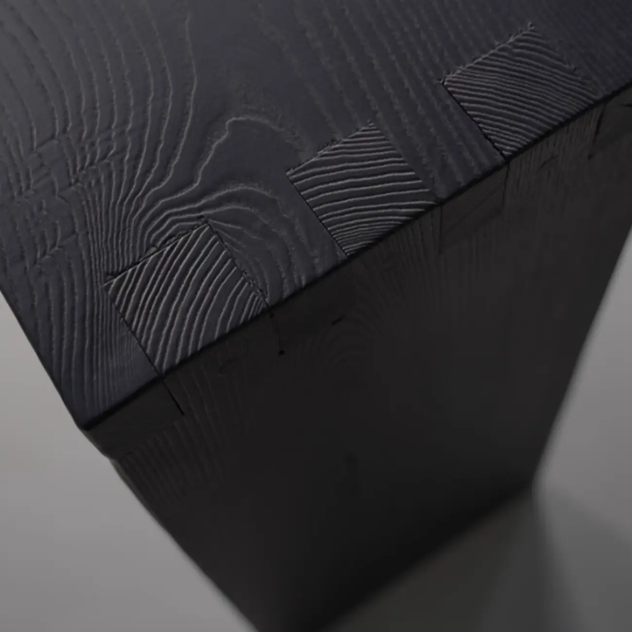 Minimalist Black Wooden Console Table  Image - 3 | homeyfad