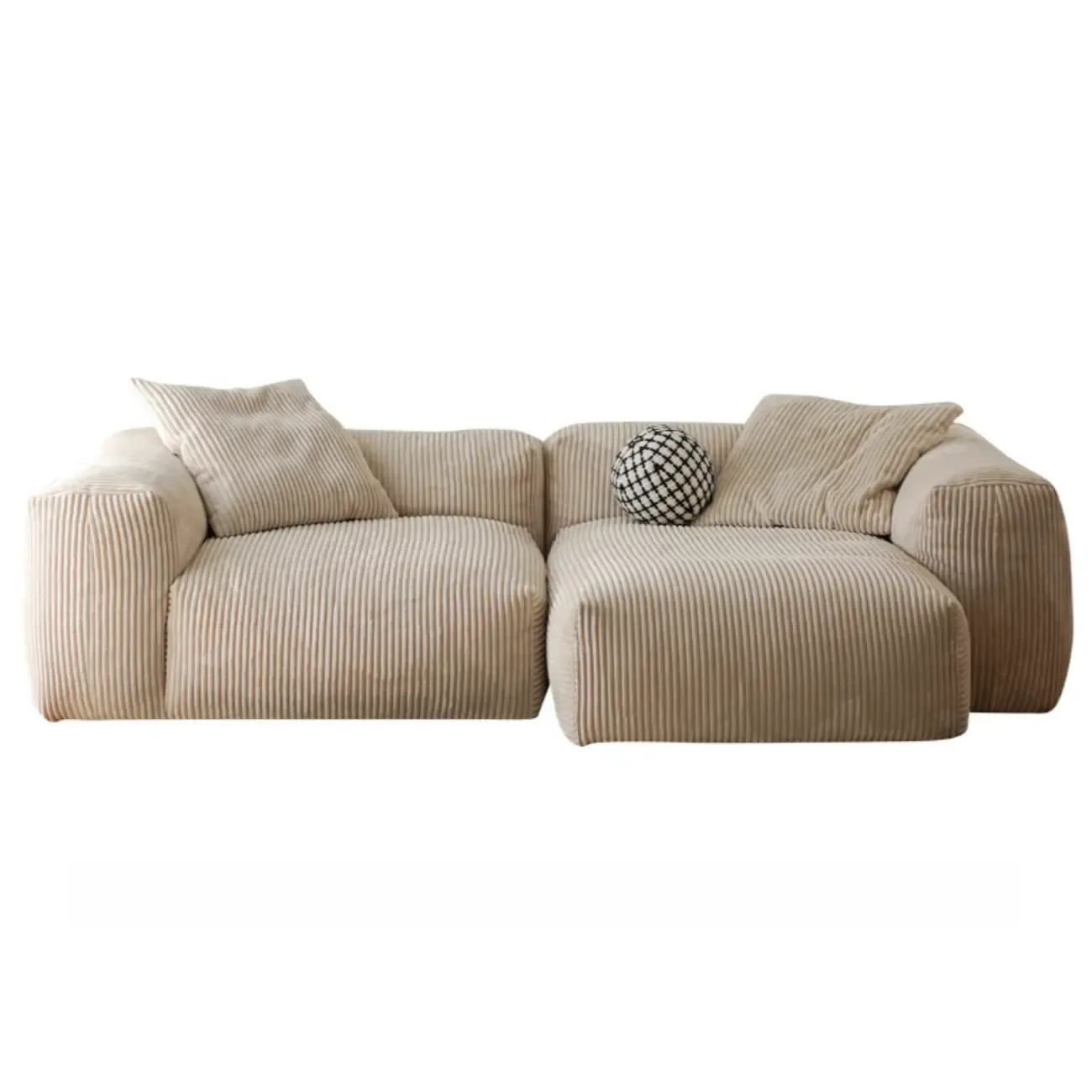 Scandinavian Living Room Reclining Sofa Chaise Lounge Loveseat with Pillow Image - 16