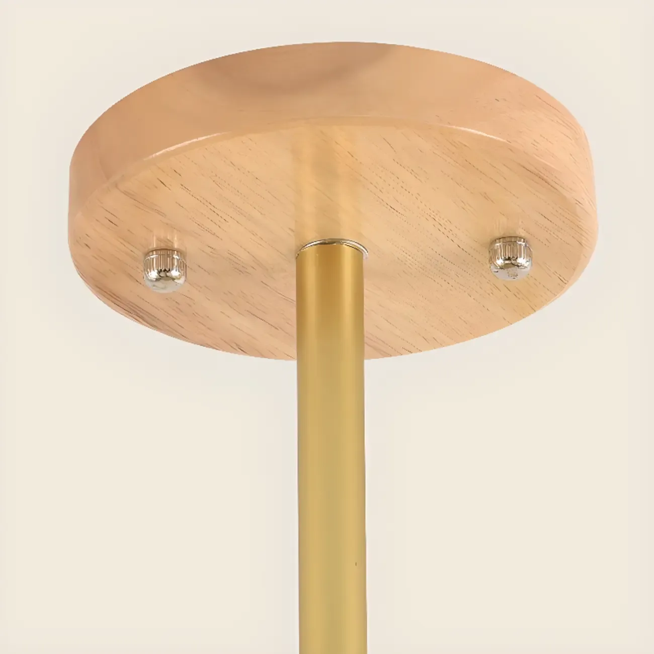 Modern Wood White Chandeliers with Glass Ball Shape  Image - 13