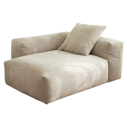 Scandinavian Living Room Reclining Sofa Chaise Lounge Loveseat with Pillow Image - 17