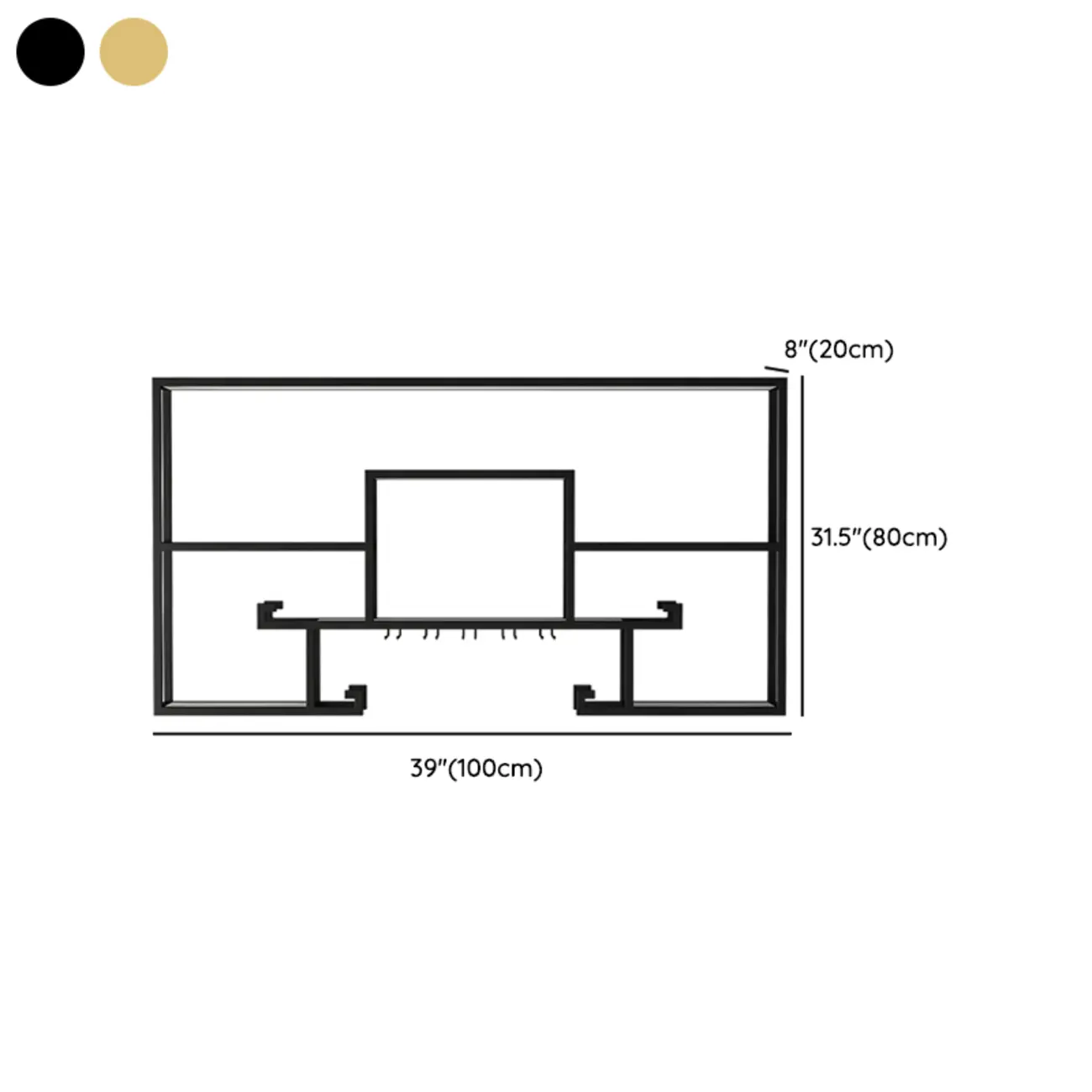 Multi-Shelf Metal Wall-Mounted Wine Bottle & Glass Rack #size | homeyfad