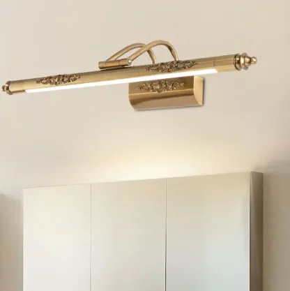 Gold Geometric LED Bathroom Vanity Mirror Lights Image - 11