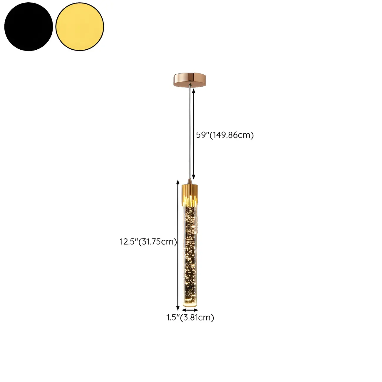 Modern Gold Glass Pendant Light for Dining Room #size | homeyfad