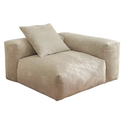 Scandinavian Living Room Reclining Sofa Chaise Lounge Loveseat with Pillow Image - 19