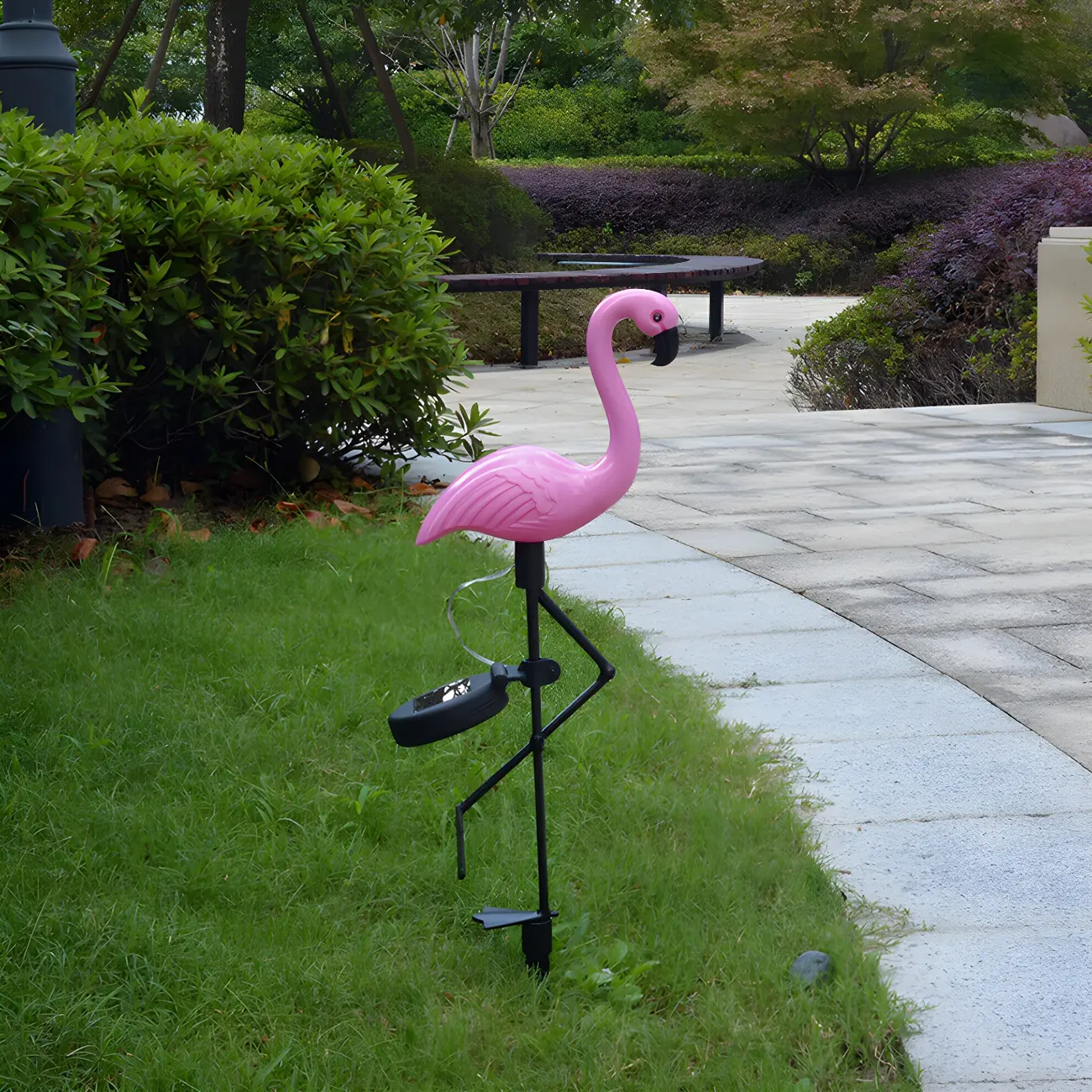 Playful Flamingo Solar Decorative Landscape Lighting Image - 3 | homeyfad