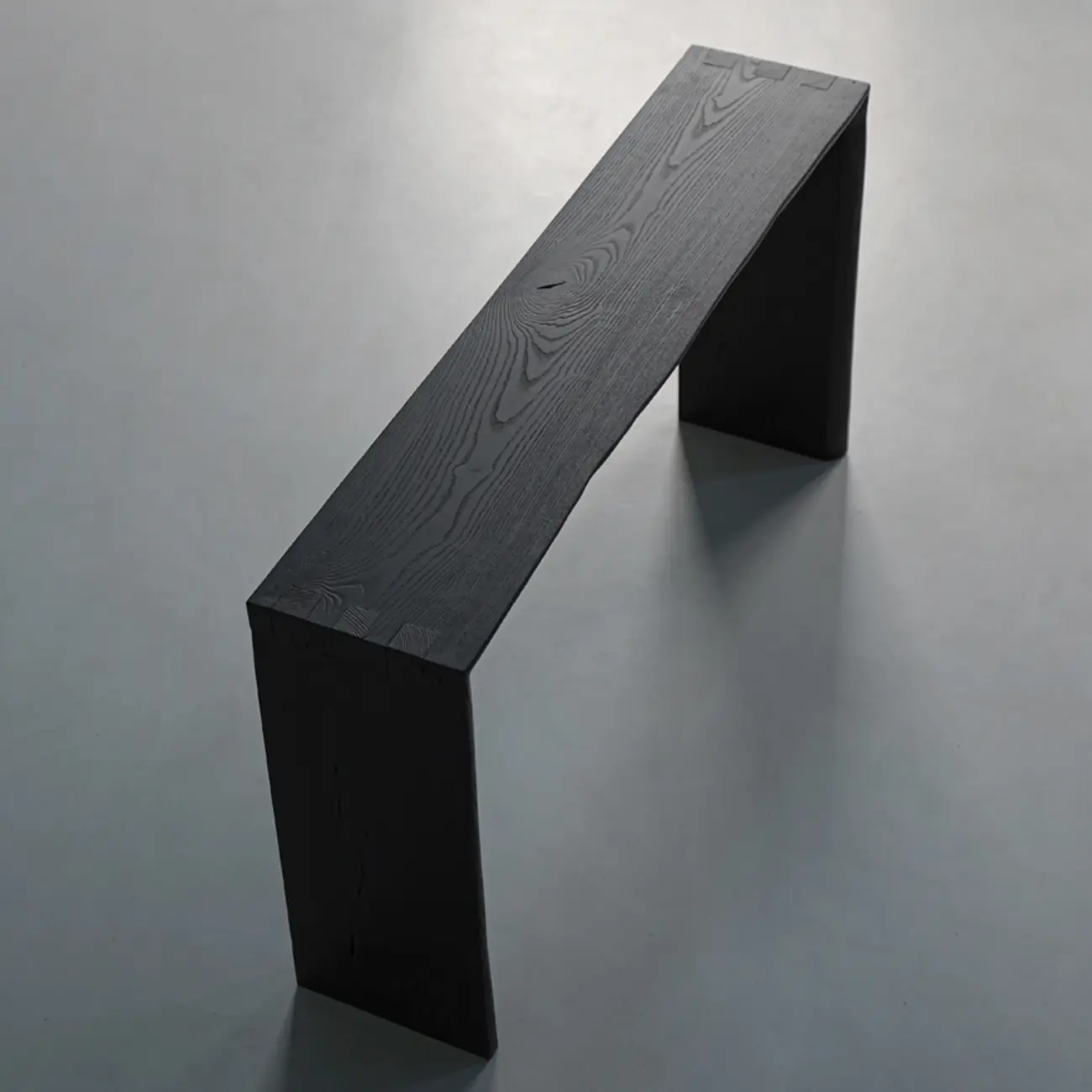 Minimalist Black Wooden Console Table  Image - 7 | homeyfad