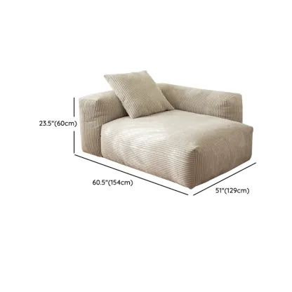 Scandinavian Living Room Reclining Sofa Chaise Lounge Loveseat with Pillow Image - 21