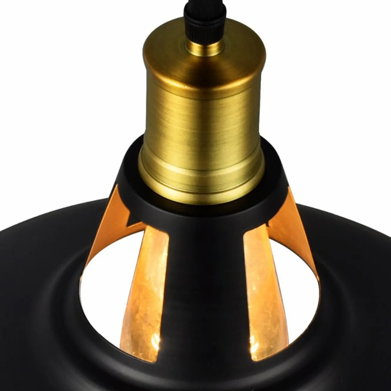 Industrial White Iron Dome Pendant Light for Living Room Image - 14 | homeyfad