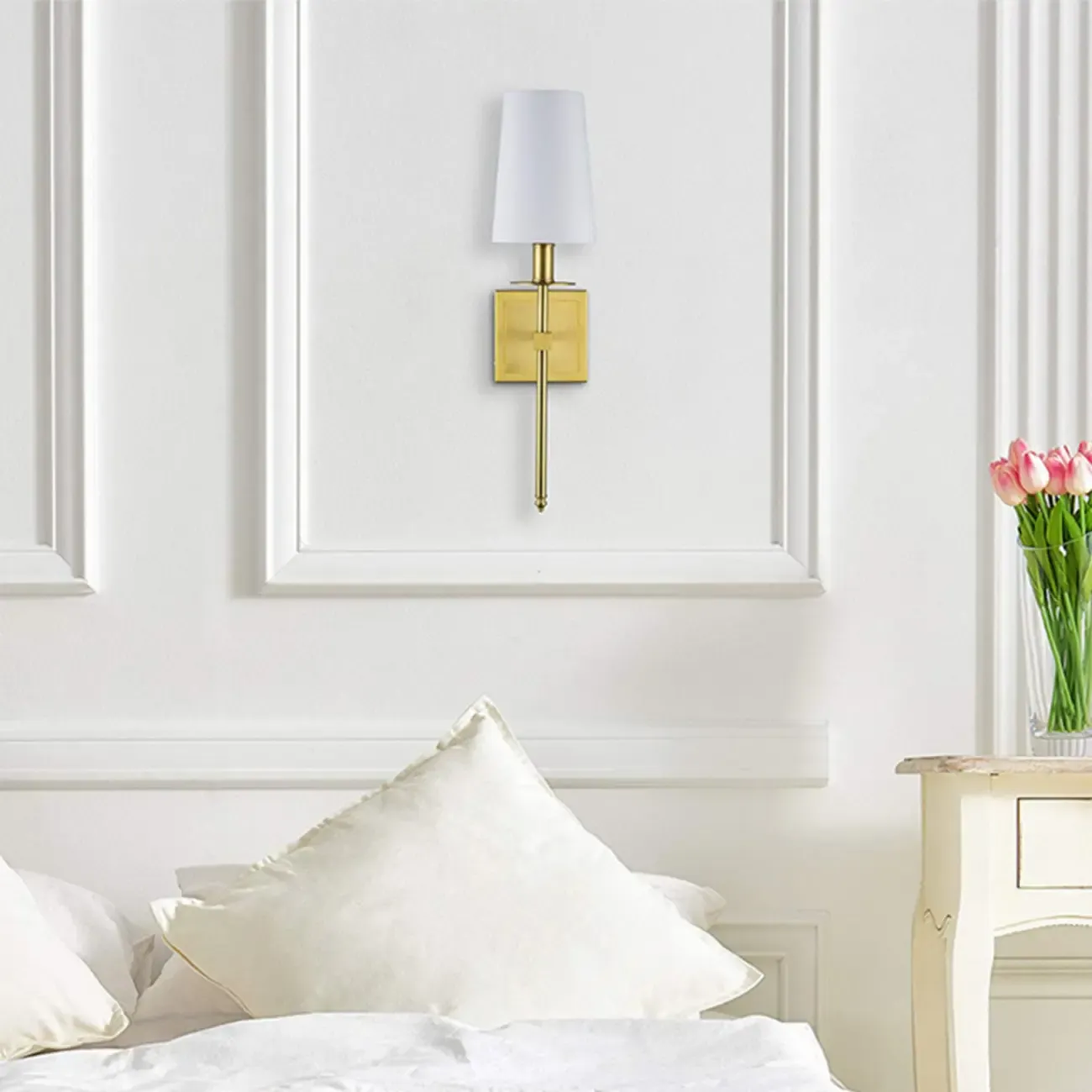 Cylinder Modern Bathroom Vanity Wall Lamps with Shade Image - 18