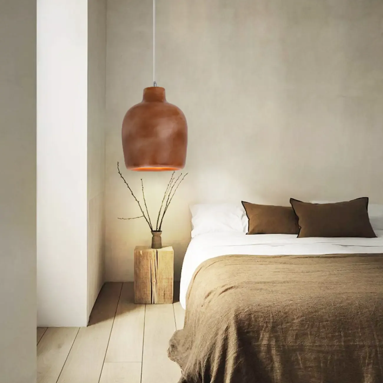 Nordic Black Half-Oval Gradient Pendant Lamp for Restaurant Image - 2