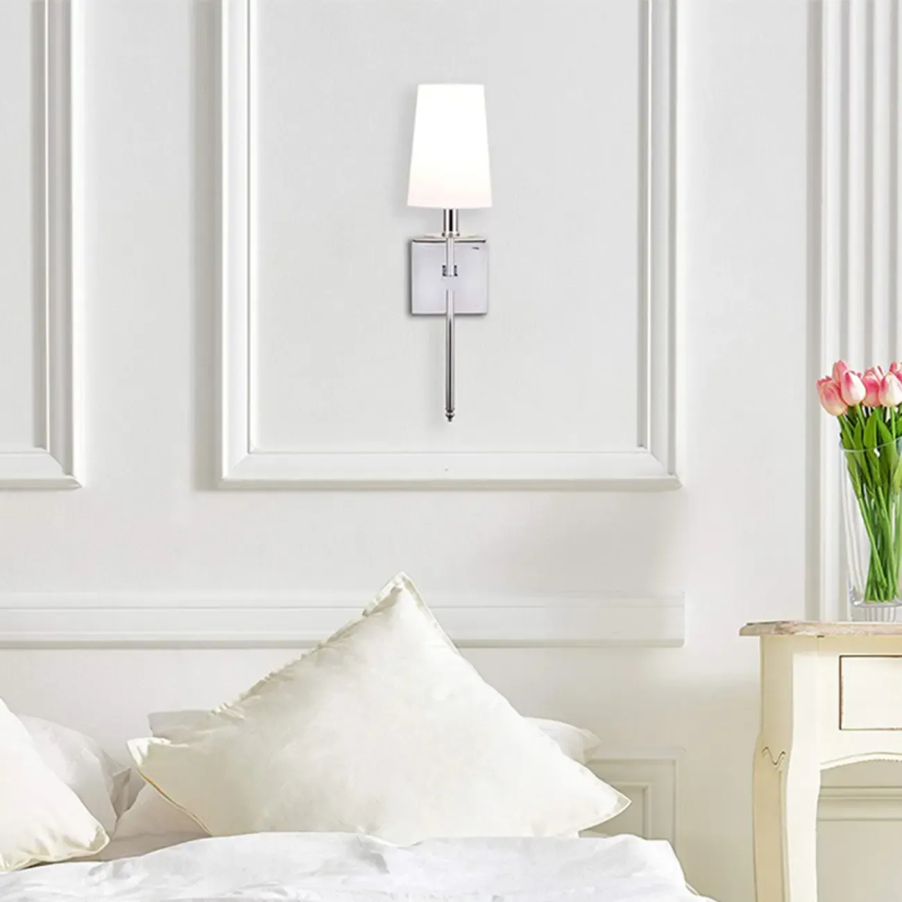 Cylinder Modern Bathroom Vanity Wall Lamps with Shade Image - 19