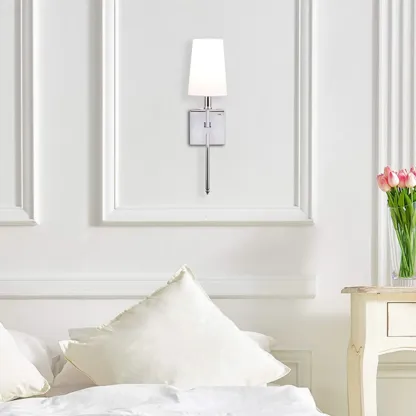 Cylinder Modern Bathroom Vanity Wall Lamps with Shade Image - 19