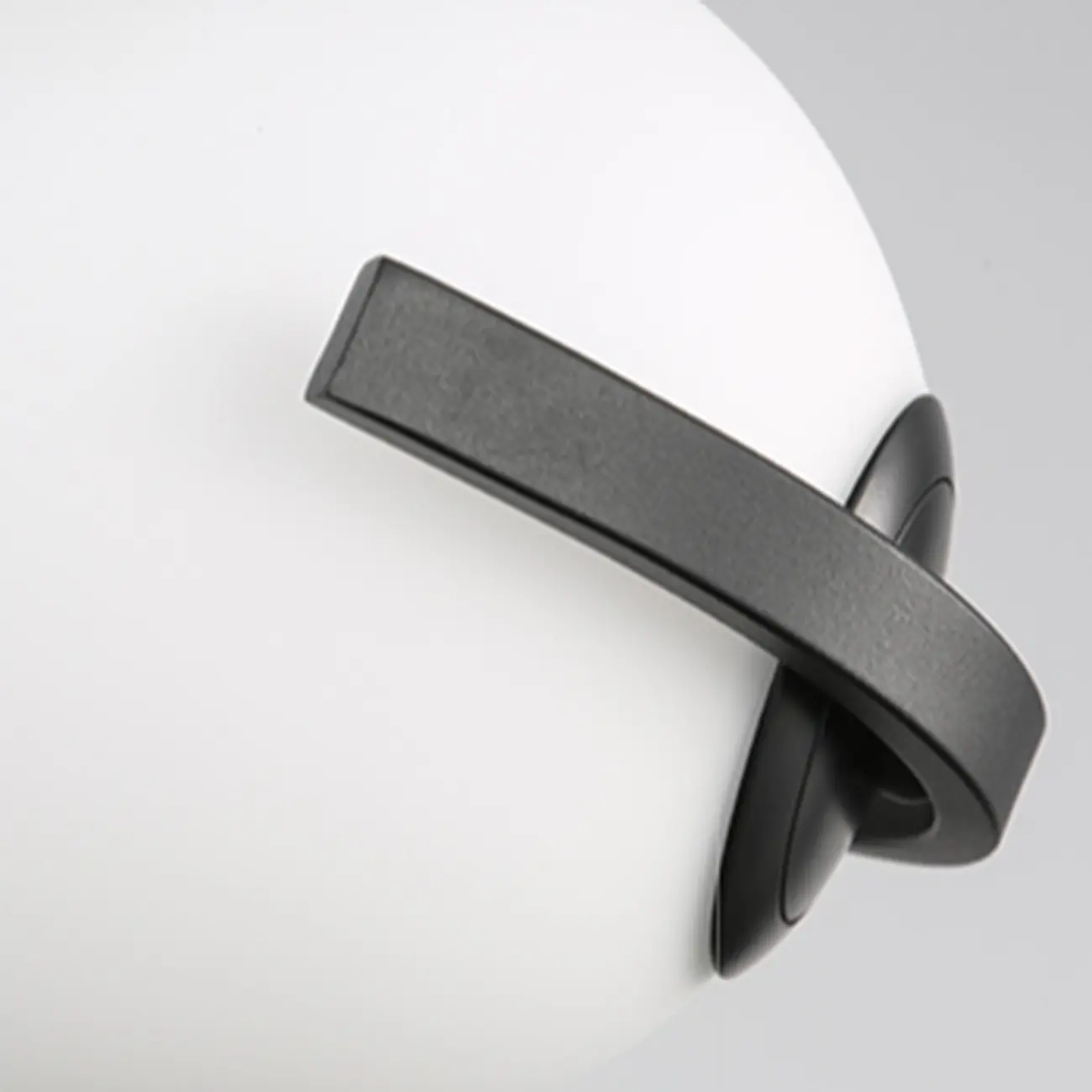 Designer White Ball Pendant Light with Metal Linear for Bedside Image - 12 | homeyfad