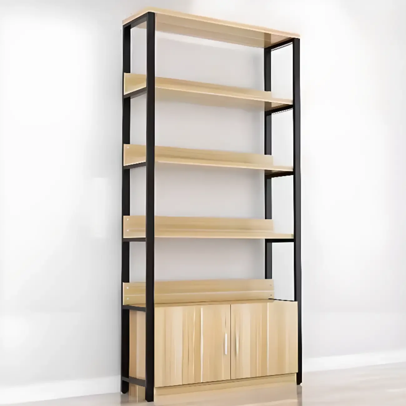 Wood Freestanding Wine Rack with Shelf and Drawer Image - 3