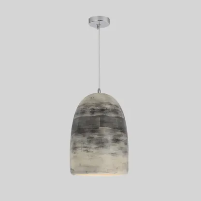 Nordic Black Half-Oval Gradient Pendant Lamp for Restaurant Image - 8
