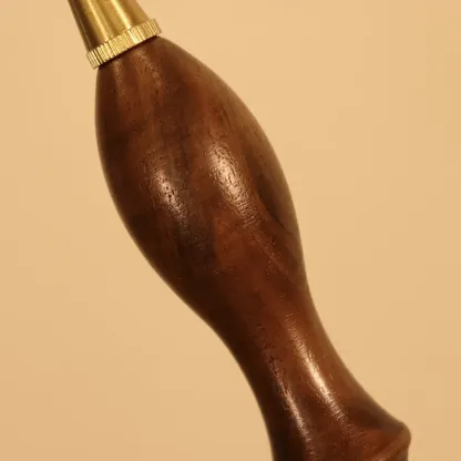 vintage green glass pleated led pendant light for bedroom Image - 12