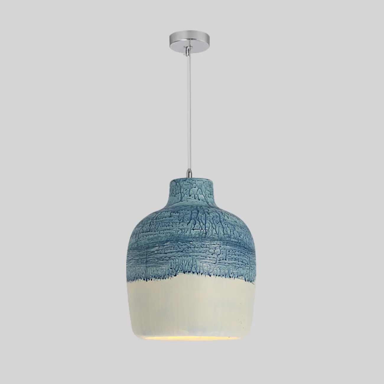 Nordic Black Half-Oval Gradient Pendant Lamp for Restaurant Image - 10 | homeyfad